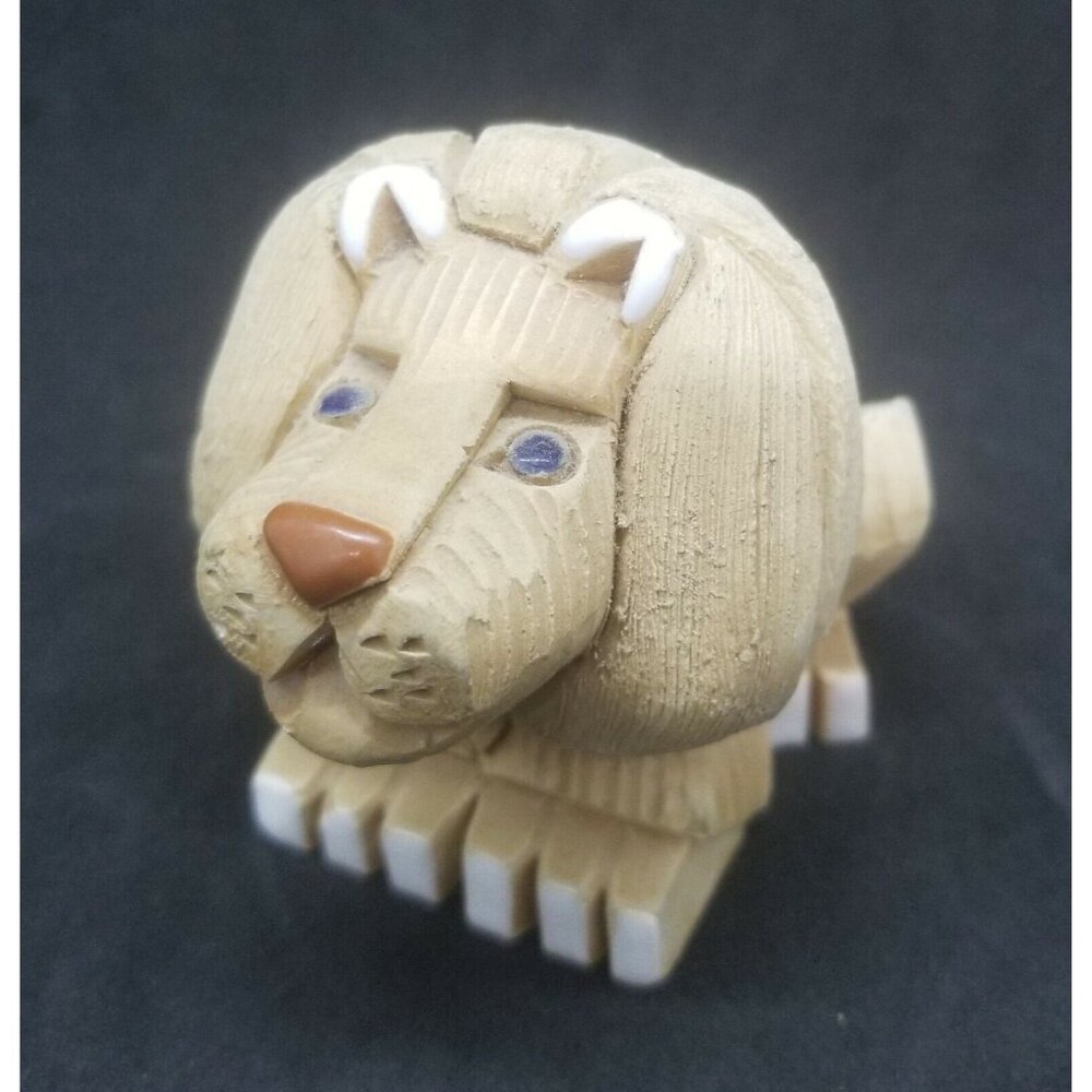 Artesania Rinconada Lion #17 Figurine Handmade Cat Lover Gift African Animal